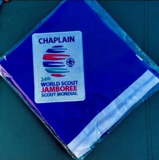 2019 World Scout Jamboree Chaplain Ist Staff Neckerchief Usa Bsa Sbr Mondial 24