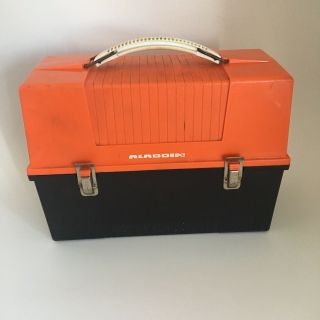 Vintage Aladdin Orange Black Lunch Box Plastic Nashville Tennessee