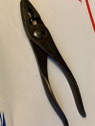 Vintage Snap On Tools Usa No.  137 Vacuum Grip Pliers 7 - 1/2 " With Side Cutters