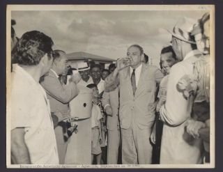 Vintage Official Ppd Press Photo / Luis Munoz Marin / Puerto Rico / 1959 1
