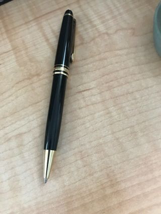 Montblanc Meisterstuck Classic 164 Pix Black And Gold Ball Point Pen