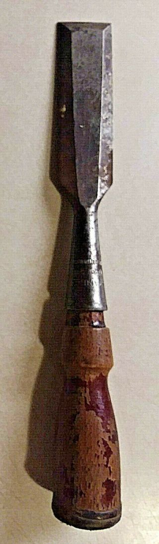 Vintage Stanley No.  750 1 " Socket Chisel W/original Handle