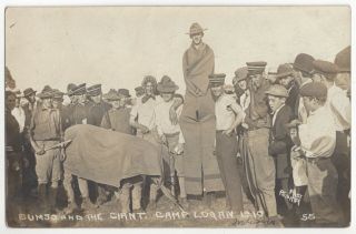 1910 Wwi Era Military Camp Logan - Real Photo Houston,  Texas - Vintage Postcard