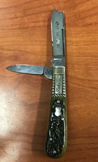 S&d Cut Co.  Bulldog Green Stag Knife Hand Made Solingen Germany