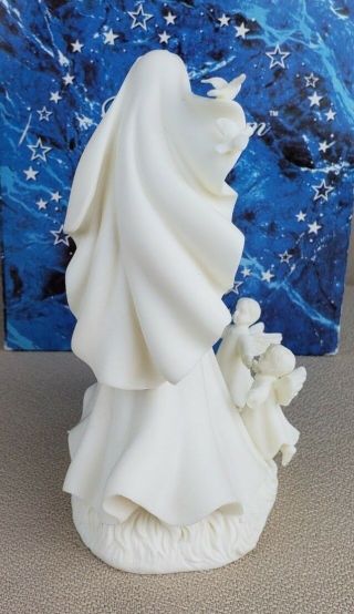 Porcelain Mary Baby Jesus Angel Porcelain Figurine Millenium by Roman Inc EUC 5