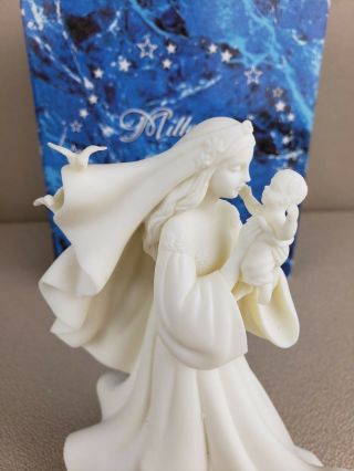 Porcelain Mary Baby Jesus Angel Porcelain Figurine Millenium by Roman Inc EUC 6