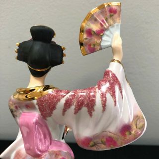 Bradford Exchange Reflections of Love Silken Whispers Geisha Girl Figurine MIP 8