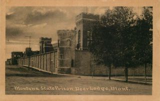 Postcard Montana State Prison,  Deer Lodge,  Montana