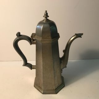 Antique Gorham Pewter Tea Pot With Lid