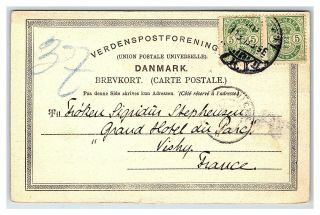 Vintage Postcard Ved Lystbaadehavnen paa Langelinie Copenhagen Denmark Stamp C20 2