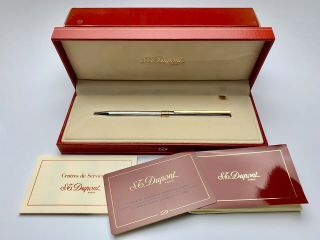 S.  T.  Dupont Les Classiques Silver Filled Ballpoint Pen
