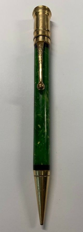 Vintage Parker Senior Duofold Mechanical Pencil - Jade Green (i407)