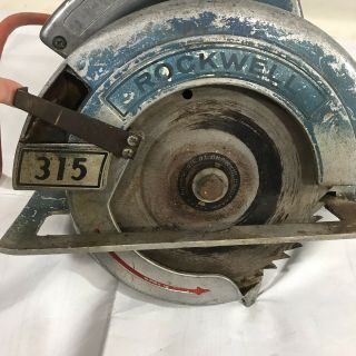 Vintage Rockwell 315 7 1/4 inch Heavy Duty Circular Saw 3