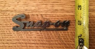 Vintage Snap - on Tools Emblem Logo Tool Box Name Plate Badge KN100 Metal 2