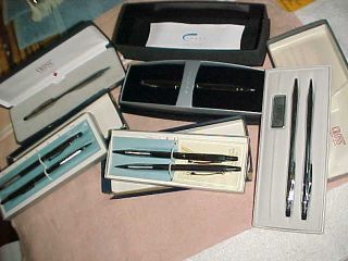 5 Cross Vintage Pens And Pencils - All In Boxes - Xlnt Group Most
