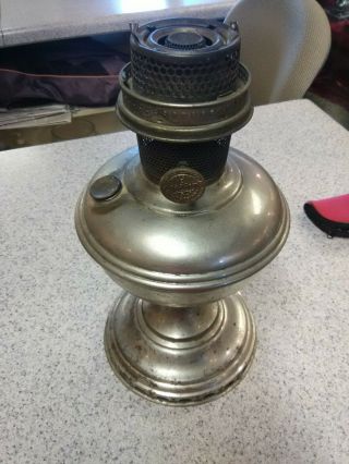 Antique Vintage Brass Aladdin Model 12 Oil Lamp
