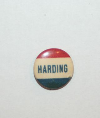 1920 Warren Harding President Campaign Button Political Pinback Pin Election