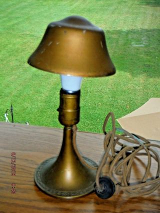 Antique Bussmann Industrial Desk / Wall / Table Lamp,  Brass,