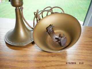 Antique BUSSMANN Industrial Desk / Wall / Table Lamp,  Brass, 5