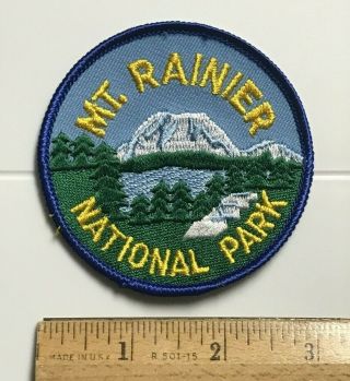 Mt.  Mount Rainier National Park Washington State Wa Souvenir Embroidered Patch