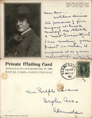 1905 Pmc East Aurora,  Ny Roycroft Shop Erie County York Men Postcard 1c Stamp