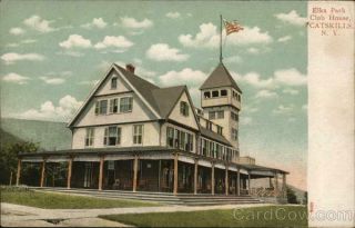 Elka Park Club House Greene County York Antique Postcard Vintage Post Card