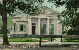Kingston Ny – The Late Reverend Dr.  Hoes Residence