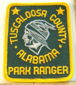 Tuscaloosa County Park Ranger Alabama Fabric Patch