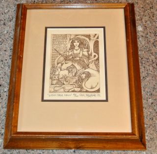 Real Musgrave - " Within These Walls” 1982 Framed Art Signed/numbered Print