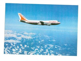 Postcard Air India Boeing 747 Your Palace In The Sky Airline Issued