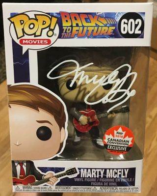 Michael J Fox Signed/autographed Funko Pop Back To The Future Marty Mcfly