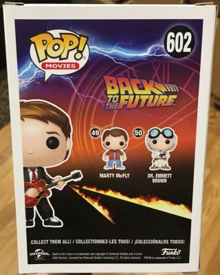 Michael J Fox Signed/Autographed Funko Pop Back To The Future Marty McFly 3