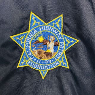 Official California Highway Patrol Association CHP Light Jacket Size 2XL Black 3