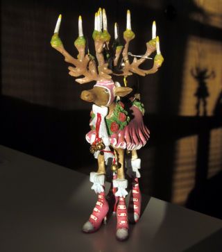 Patience Brewster Donna Reindeer Dash Away 7 " Medium Ornament,