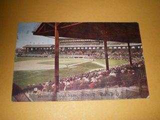 Old 1911 View South Side Ball Park Chicago Baseball Postcard White Sox