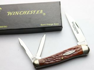 Winchester Wharncliffe Whittler - Burnt Orange Bone - 39097 - Nib