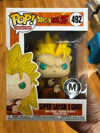 Funko Pop Dragonball Z Saiyan 3 Goku Mexico Monster Store Exclusive Toy
