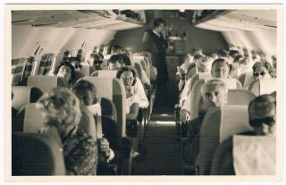 Postcard Klm Convairliner Convair Stewardess Aviation Airline Airways