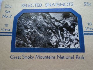 Vintage Great Smoky Mountains National Park Set 2 Black & White Pics.  10 Pics