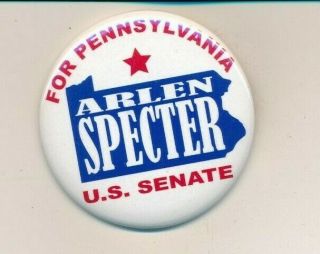 2010 Arlen Specter For Us Senate 2 1/4 " Cello Pennsylvania Pa Campaign Button