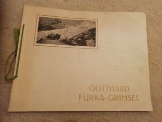Gotthard Furka - Grimsel 1950s Souvenir Album Switzerland 38 B&w Photos