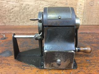 Antique Automatic Crank Climax No 2 Industrial Pencil Sharpener Pat 1900 - 1906