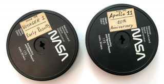 2 1979 Nasa 16mm Films " Apollo 11 10th Anniversary " & " Voyager 1 Early Results "