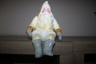 House Of Hatten 1996 Santa Shelf Sitter Xmas Figurine Folk Art Vintage