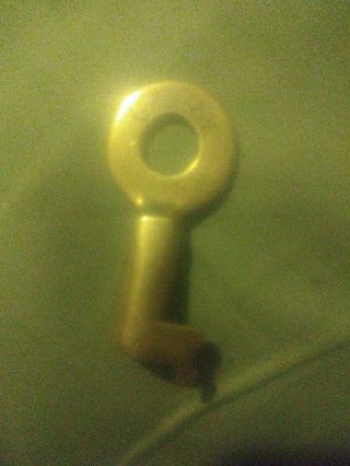 Rare Antique Vintage Brass Barrel Key Stamped G N R Y