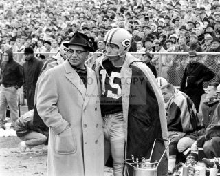 Bart Starr & Vince Lombardi Green Bay Packers Legends 8x10 Sports Photo (rt768)