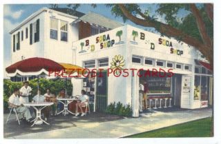 Miami Fl - B & D Soda Shop Ca1940 