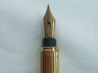 Authentic CARTIER Must de Cartier Fountain Pen - 18k Gold Nib 7