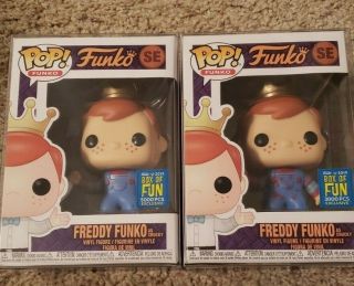 Funko Pop Sdcc Box Of Fun Freddy Chucky Bloody Set 2 Pack Limited Edition