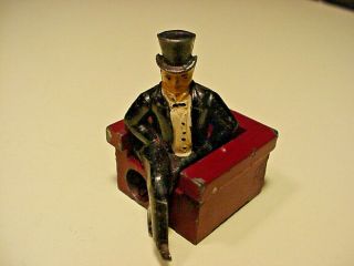 Pencil Sharpener Novelty Putting On The Ritz Man In Tuxedo Top Hat Germany Vtg